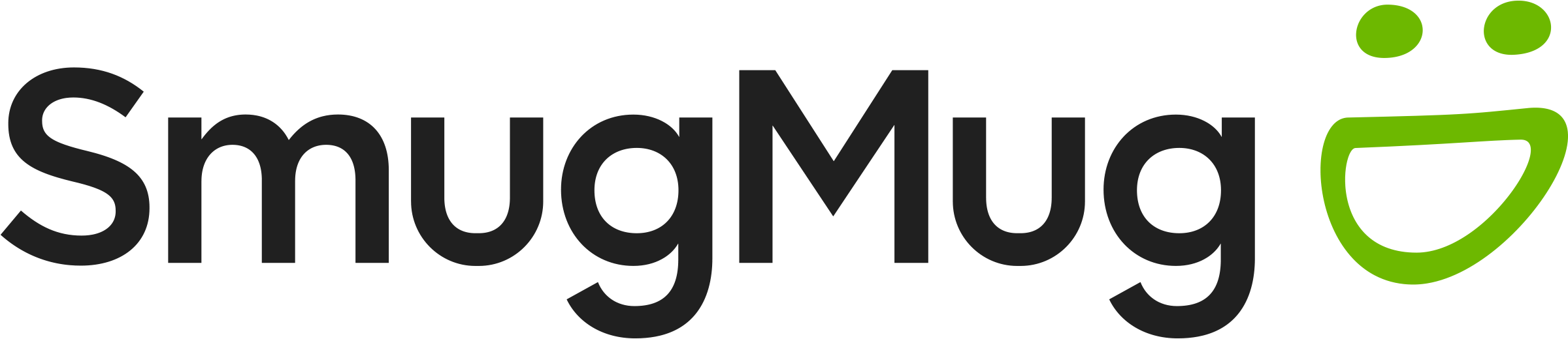 SmugMug logo horizontal Light